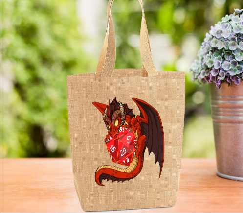 Dungeons & Dragons Tote Bag, Dragon Tote Bag, D and D Bag